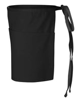 Q-Tees Q2115 Waist Apron with Pockets #color_Black