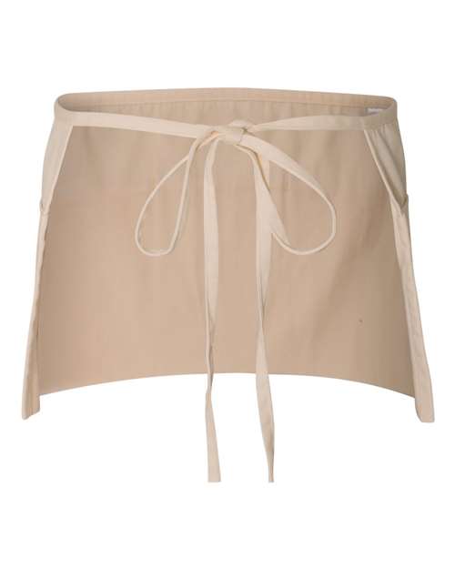 Q-Tees Q2115 Waist Apron with Pockets #color_Natural