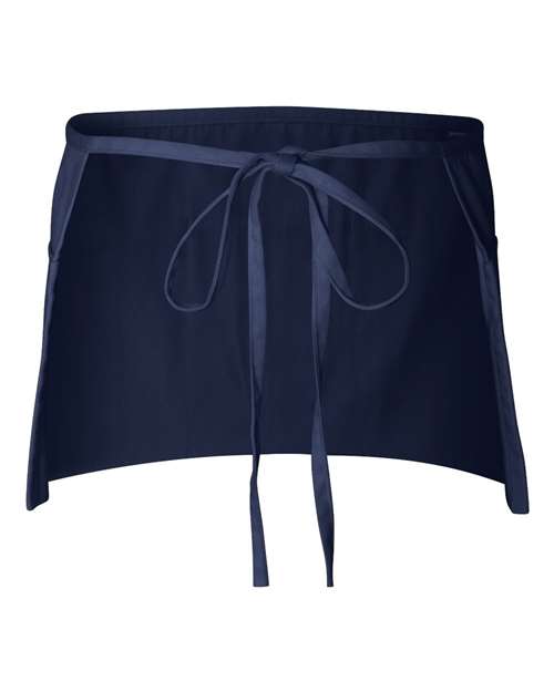 Q-Tees Q2115 Waist Apron with Pockets #color_Navy