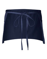 Q-Tees Q2115 Waist Apron with Pockets #color_Navy