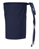 Q-Tees Q2115 Waist Apron with Pockets #color_Navy