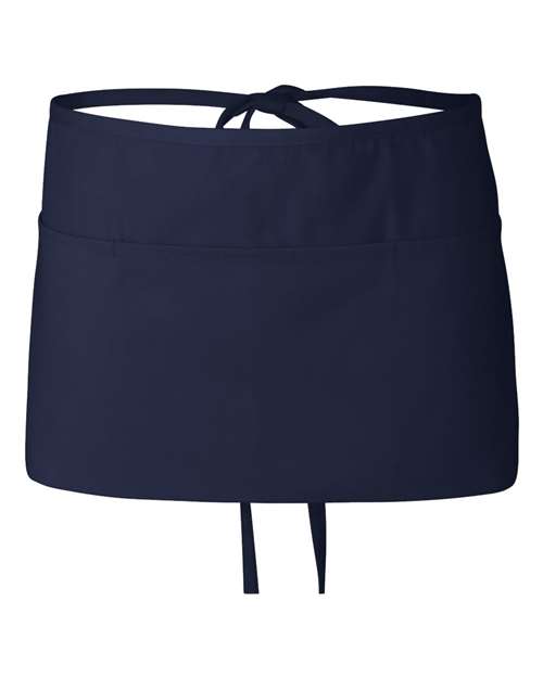 Q-Tees Q2115 Waist Apron with Pockets #color_Navy