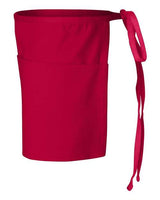 Q-Tees Q2115 Waist Apron with Pockets #color_Red