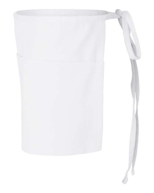 Q-Tees Q2115 Waist Apron with Pockets #color_White