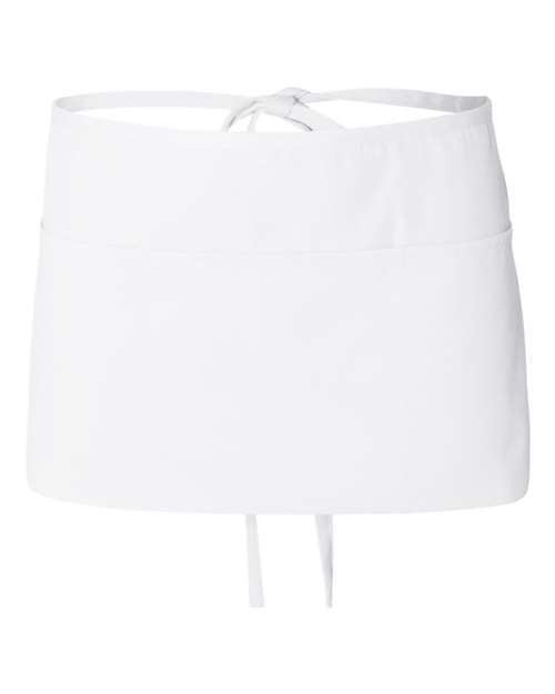 Q-Tees Q2115 Waist Apron with Pockets #color_White