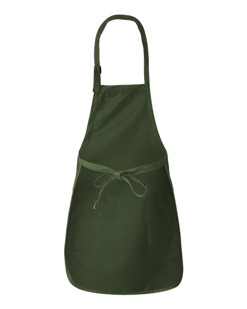 Q-Tees Q4350 Full-Length Apron with Pockets #color_Forest