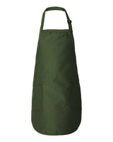Q-Tees Q4350 Full-Length Apron with Pockets #color_Forest