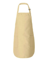 Q-Tees Q4350 Full-Length Apron with Pockets #color_Natural