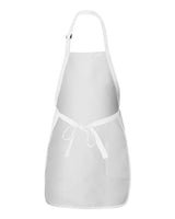Q-Tees Q4350 Full-Length Apron with Pockets #color_White