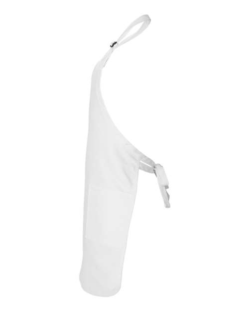Q-Tees Q4350 Full-Length Apron with Pockets #color_White