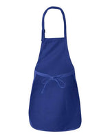 Q-Tees Q4350 Full-Length Apron with Pockets #color_Royal