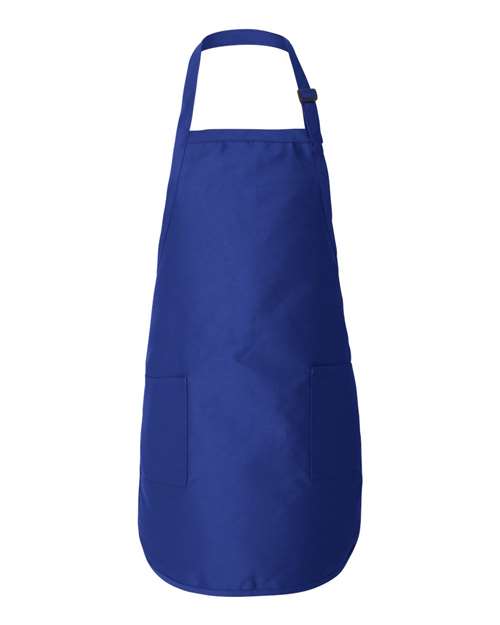 Q-Tees Q4350 Full-Length Apron with Pockets #color_Royal