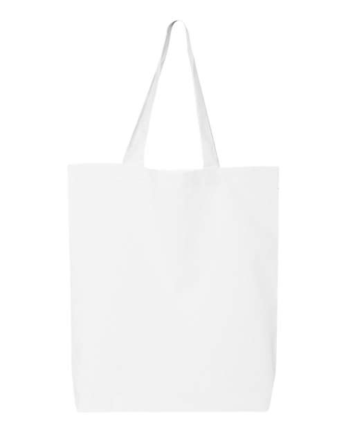 Q-Tees QTBG 12L Economical Tote #color_White