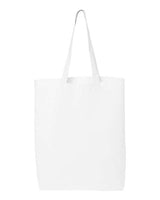Q-Tees QTBG 12L Economical Tote #color_White