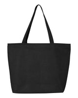 Q-Tees Q611 25L Zippered Tote #color_Black