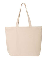 Q-Tees Q611 25L Zippered Tote #color_Natural