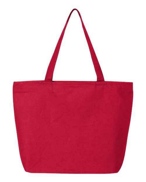 Q-Tees Q611 25L Zippered Tote #color_Red
