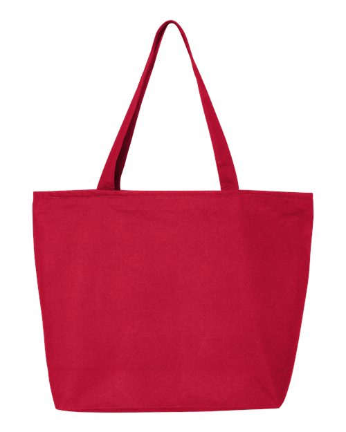 Q-Tees Q611 25L Zippered Tote #color_Red