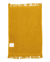 Q-Tees T100 Fringed Fingertip Towel #color_Gold
