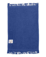 Q-Tees T100 Fringed Fingertip Towel #color_Royal
