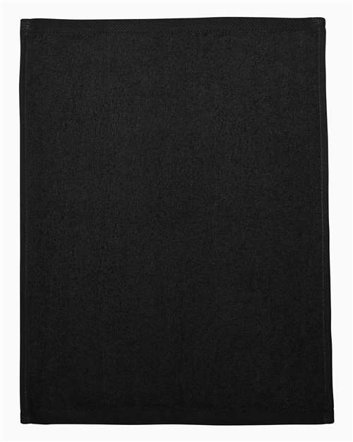 Q-Tees T600 Hemmed Fingertip Towel #color_Black