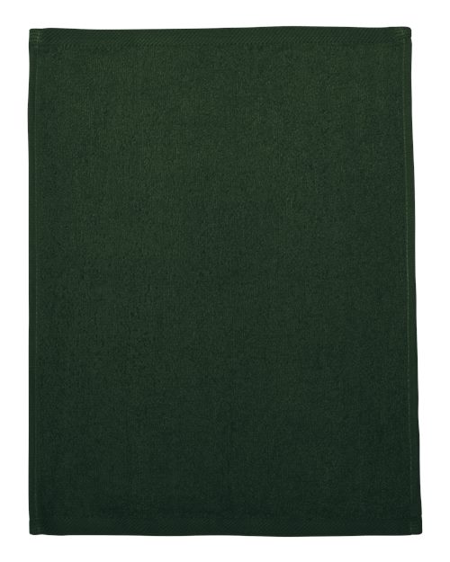 Q-Tees T600 Hemmed Fingertip Towel #color_Forest