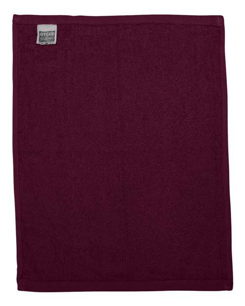 Q-Tees T600 Hemmed Fingertip Towel #color_Maroon