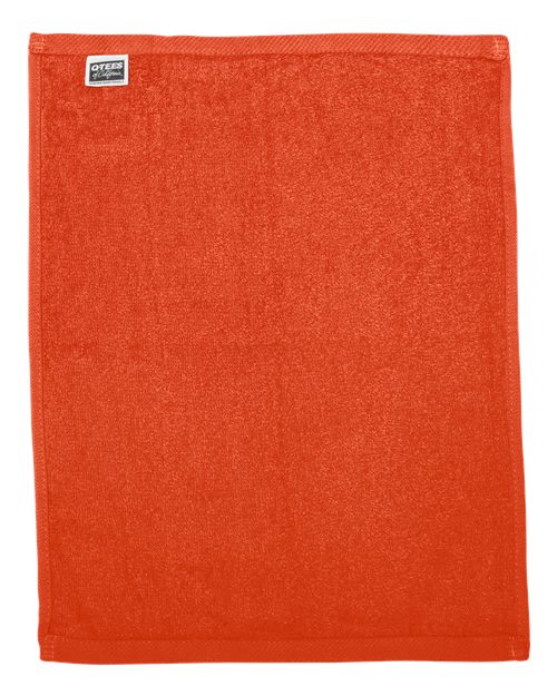 Q-Tees T600 Hemmed Fingertip Towel #color_Orange