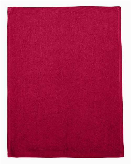 Q-Tees T600 Hemmed Fingertip Towel #color_Red