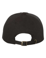 Yupoong 6245CM Adult Low-Profile Cotton Twill Dad Cap #color_BLACK