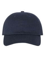 Yupoong 6245CM Adult Low-Profile Cotton Twill Dad Cap #color_NAVY