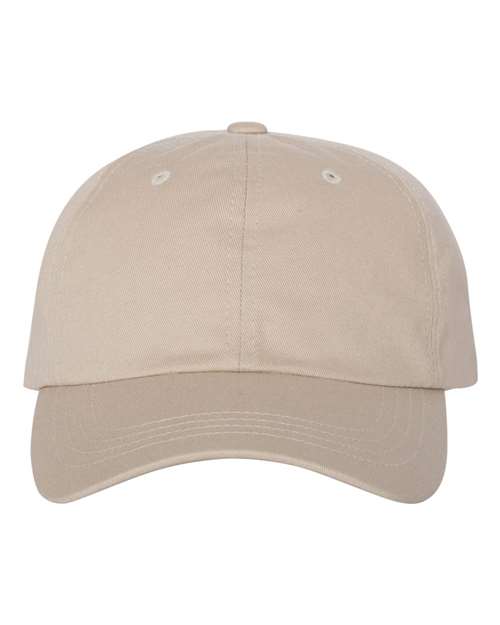 Yupoong 6245CM Adult Low-Profile Cotton Twill Dad Cap #color_STONE