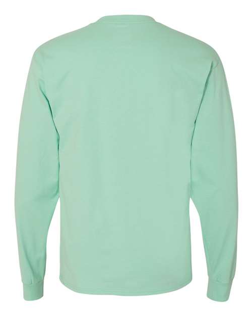 Hanes 5186 Adult Long-Sleeve Beefy-T #color_CLEAN MINT