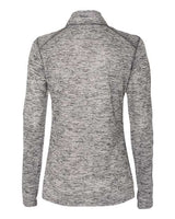 Badger 4173 Women’s Tonal Blend Quarter-Zip Pullover #color_Graphite Tonal Blend