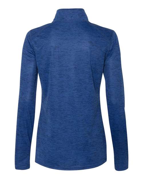 Badger 4173 Women’s Tonal Blend Quarter-Zip Pullover #color_Royal Tonal Blend