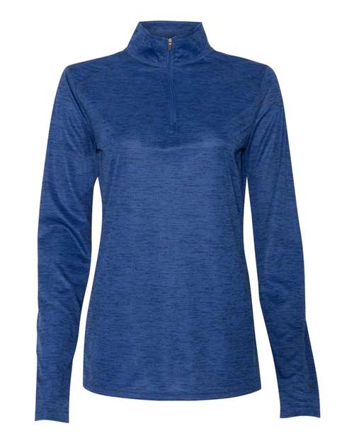 Badger 4173 Women’s Tonal Blend Quarter-Zip Pullover #color_Royal Tonal Blend