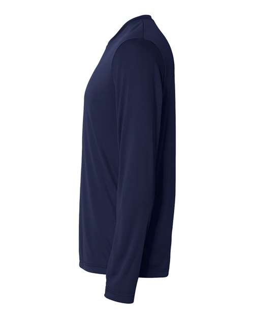 Hanes 482L Adult Cool DRI with FreshIQ Long-Sleeve Performance T-Shirt #color_NAVY