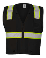 Kishigo B100-111 EV Series Enhanced Visibility Multi-Pocket Mesh Vest