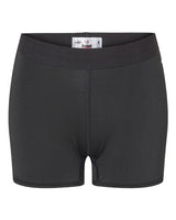 "Badger 4629 Women’s 3" Pro-Compression Shorts #color_Black"