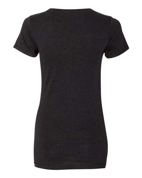 Bella + Canvas B8413 Ladies' Triblend Short-Sleeve T-Shirt #color_BLK HTHR TRIBLND