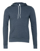 Bella + Canvas 3719 Unisex Sponge Fleece Pullover Hooded Sweatshirt #color_HEATHER NAVY