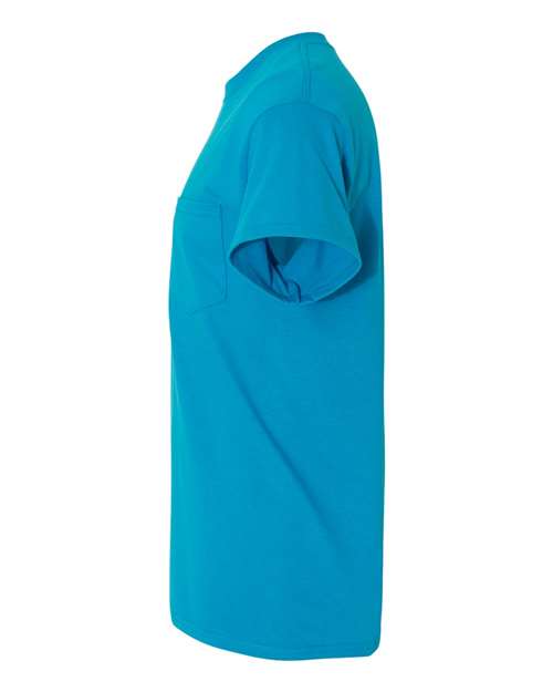 Gildan G530 Adult Heavy Cotton Pocket T-Shirt #color_SAPPHIRE