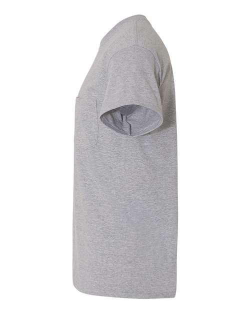 Gildan G530 Adult Heavy Cotton Pocket T-Shirt #color_SPORT GREY