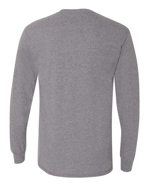 Gildan G840 Adult 50/50 Long-Sleeve T-Shirt #color_GRAPHITE HEATHER