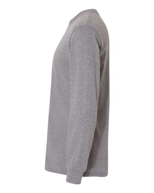 Gildan G840 Adult 50/50 Long-Sleeve T-Shirt #color_GRAPHITE HEATHER