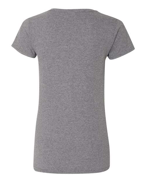 Gildan G500VL Ladies' Heavy Cotton V-Neck T-Shirt #color_GRAPHITE HEATHER