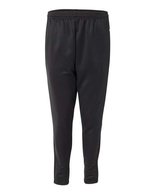 Badger 1575 Unbrushed Polyester Trainer Pants #color_Black