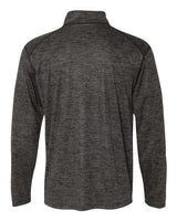 Badger 4172 Tonal Blend Quarter-Zip Pullover #color_Black Tonal Blend