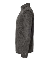Badger 4172 Tonal Blend Quarter-Zip Pullover #color_Black Tonal Blend