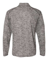 Badger 4172 Tonal Blend Quarter-Zip Pullover #color_Graphite Tonal Blend